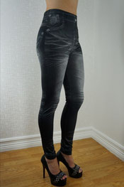 Jeans print legging jaffa/prizcila, jegging, denim, skinny blauw