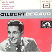 Pochette 45 tours Gilbert Bécaud