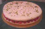 Gâteau Macaron léger aux fruits rouges 