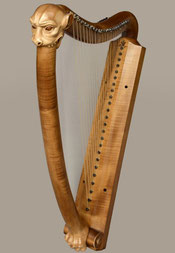 instrument médiéval harpe