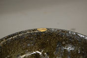 益子焼に金継ぎ
