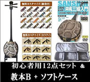 三線セット+教本B+Sケース