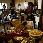 bric à brac d'objets au Silo