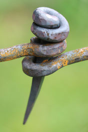 zwei-teilige Staudenstütze, handgefertigt