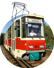 Stadtführung per Tram - Tatra-Prototyp in Potsdam