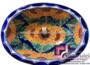 <img src="Ovalín Especial Ovalado Girasol Plaza Moreliana.jpg" alt=" Ovalín Especial Ovalado decorado mexicano Girasol Plaza Moreliana pintado a mano para sobre Poner hecho en México 100% a mano" />