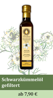 Zum Produkt Schwarzkümmelöl gefiltert kaufen