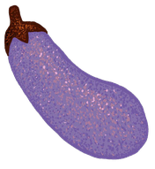 Leuchtend violette Melanzani als Symbol für Ernährung