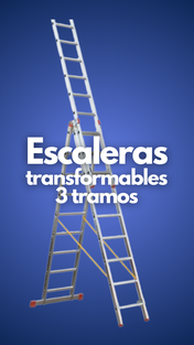 Escalera transformable 3 tramos