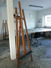 Atelier mit Staffelei