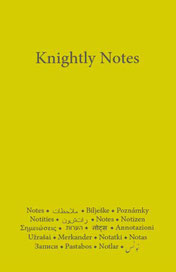 Knightly Notes mit den 40 Regeln von Hazrat Inayat Khan