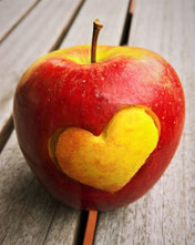herz Apfel