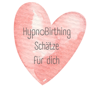 Hebamme Warendorf,  In einem rosa Herz steht "HypnoBirthing Schätze für dich" in deinem HypnoBirthing Geburtsvorbereitungskurs.