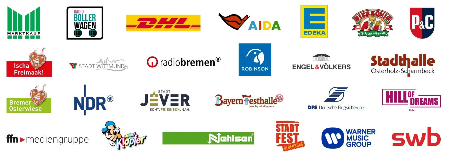 Logos und Referenzen von DJ Luca Heinken aus Bremen