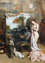 Gustave Courbet, The Painter's Studio (Detail), 1855, Paris, Musée d'Orsay