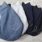 Handschuhe mit Herz & Initialen