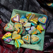 Herzen Guss Keramik Handmade