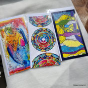 Kunst farben formen mandala muster