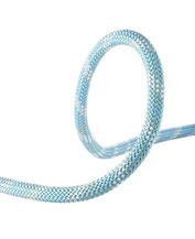 Auf dem Bild ist eine Seilschlaufe des Statikseils Edelrid INTERSTATIC PROTECT 11mm in icemint zu sehen.