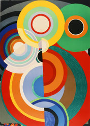 Sonia Delaunay, Automne, 1965, lithographie en couleurs, collection musée des beaux-arts de Brest métropole.