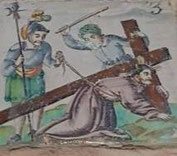 III Estación, Jesús cae por primera vez