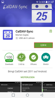 CalDAV installieren