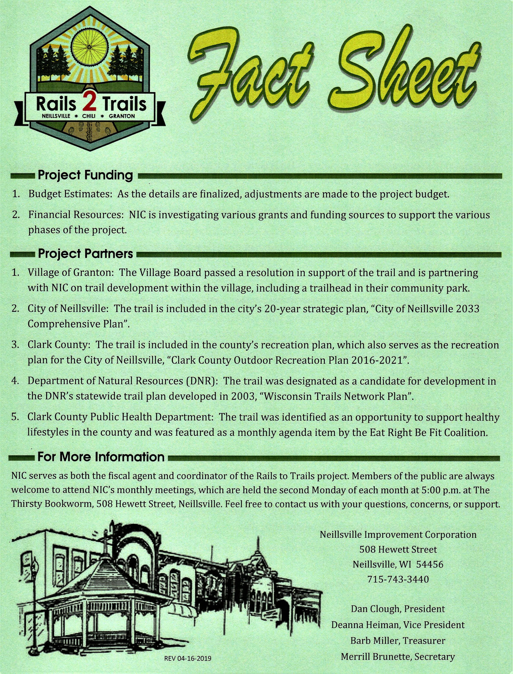 Rails to Trails Neillsville Improvement Corporation