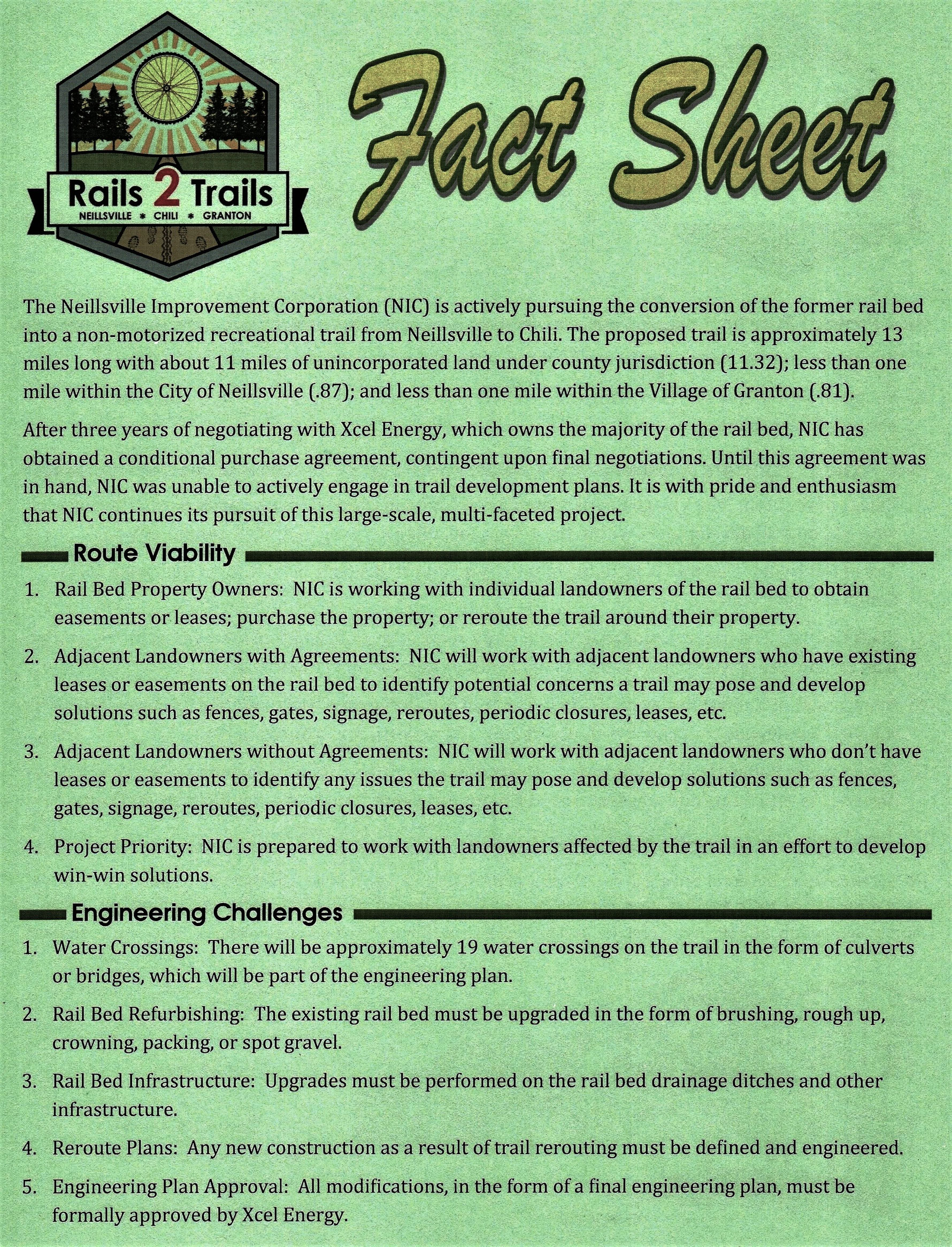 Rails to Trails Neillsville Improvement Corporation