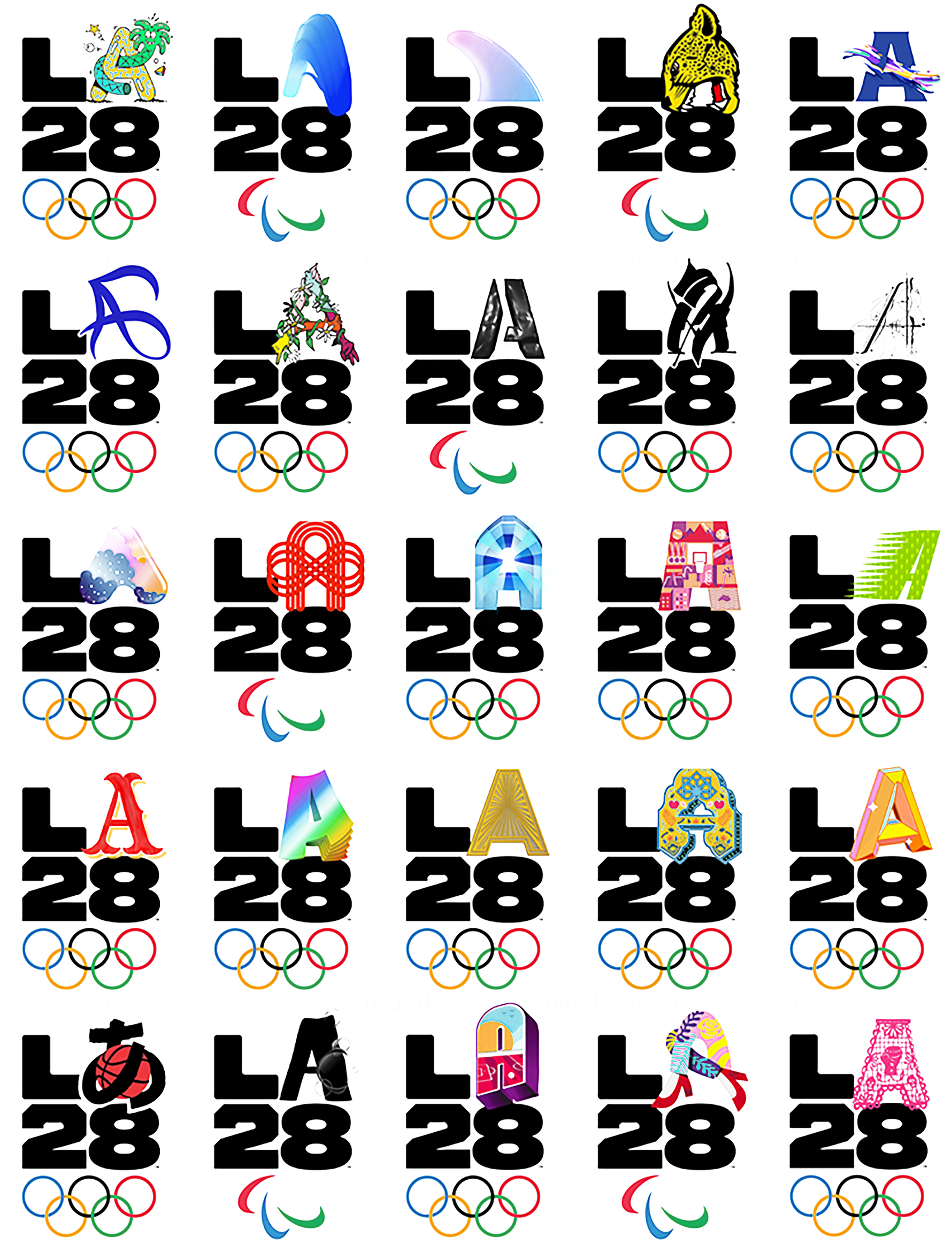 Los Angeles 2028 Emblem theolympicdesign Olympic Design Webseite!