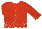 Cómo tejer una chaqueta con bordes calados a crochet para niñas