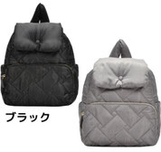 キルティングのリュック  5,390円→2,880円(税込)  ハンドルも柔らかいので  重たい荷物でもラクチン