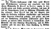 In 1837 Frerk receives a silver medal from the Gewerbevereins für das Königreich Hannover for his levelling instrument [9].