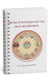 Buchcover "Mit den 13 Archetypen der Frau durch den Jahreskreis"