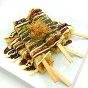 brochetas de Okonomiyaki (5 uds) 6,50€