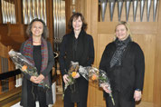 v.l. Sybille van Veen, Judith Raeber und Rosmarie Kälin-Mortensen