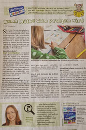 Zeitungsartikel aus der Sonntagspresse über Dyskalkulie
