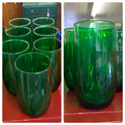 Green Roly Poly Glasses Set of Seven $25.00