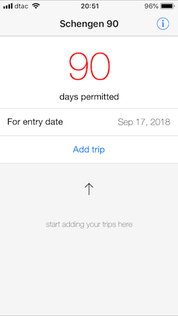 add trip schengen 90 app