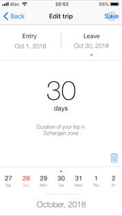 edit trip schengen 90 app