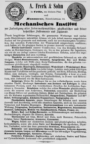 Adreßbuch der königlichen Haupt- und Residenzstadt Hannover 1857.