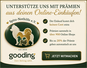 Gooding - Einkaufen + Spenden für die Spitz Nothilfe