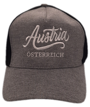 Stick Austria; graue Kappe, gray cappy, graue cappy, graue cappie; Austria; Austria kappe