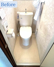 トイレリフォーム　施工前　千葉　佐倉市　スリーエイトホーム TOTO 