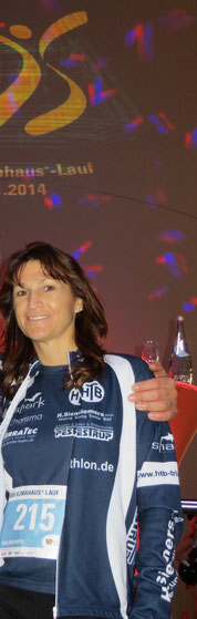 Nach dem Zieleinlauf ging es entspannt zur Party