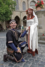 Juli2011, Hildesheimer Marktplatz, unsere Hochzeit