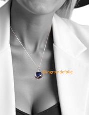 Boule de lapis lazuli et argent