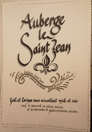 logo de l'auberge restaurant le St Jean à Nanteuil en vallée