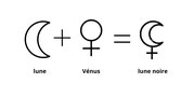 Glyphe Lune noire, Lune et Vénus