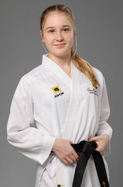 Evelin Schnell, Instructorin der Karateschule in Hannover.