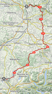 Ursprünglich geplante Etappe, © MapOut © OpenStreetMap contributors